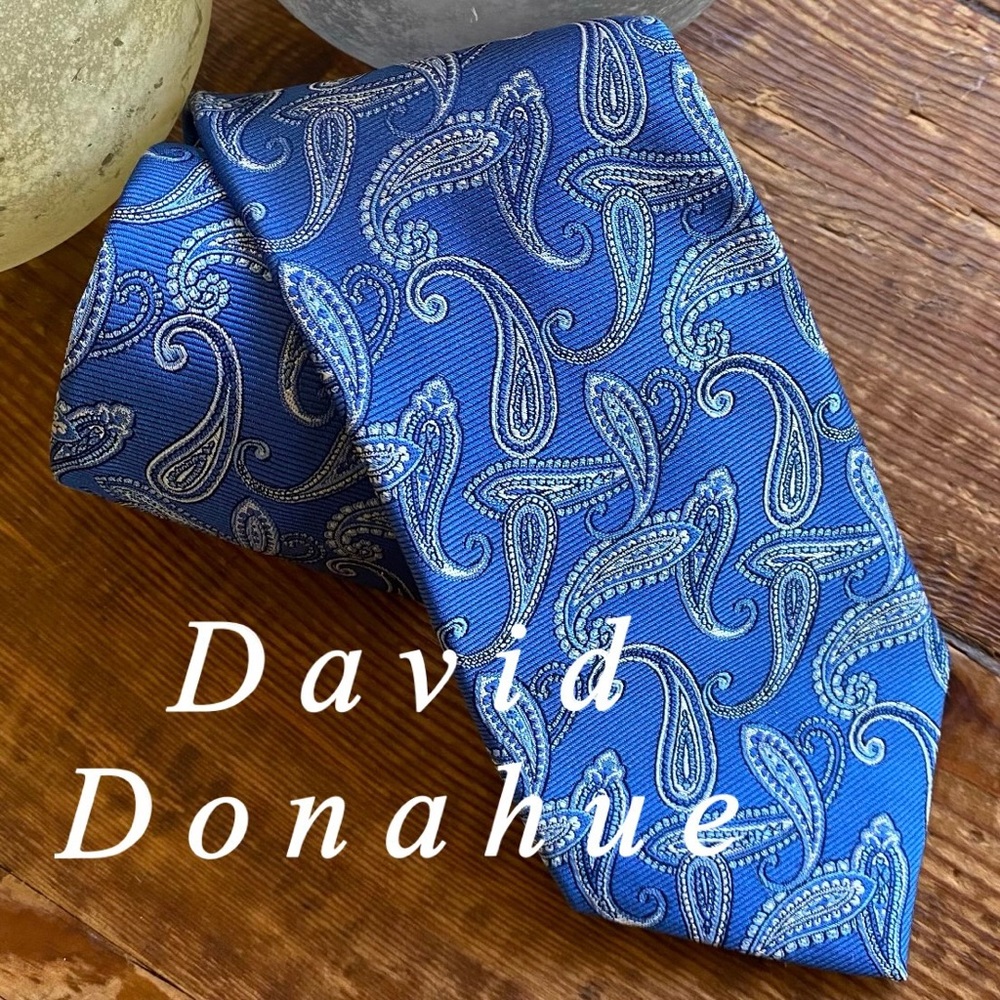 David Donahue Silk Tie Woven In Italy